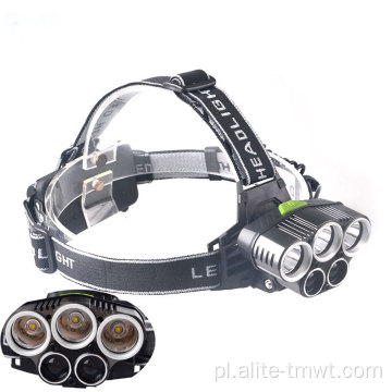 5 LED Reflektor potężny przewód głowy LED